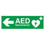 AED hjertestarter - pil venstre