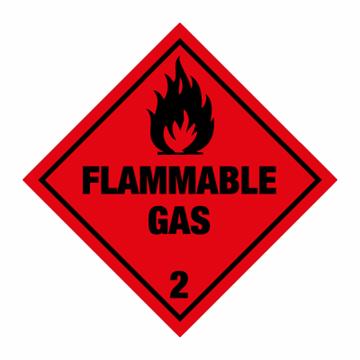 Flammable gas kl. 2