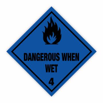 Dangerous when wet kl. 4