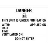 Danger this unit is under fumigation